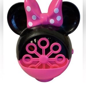Disney Minnie Mouse Pink Bubble Machine For Girls Toy